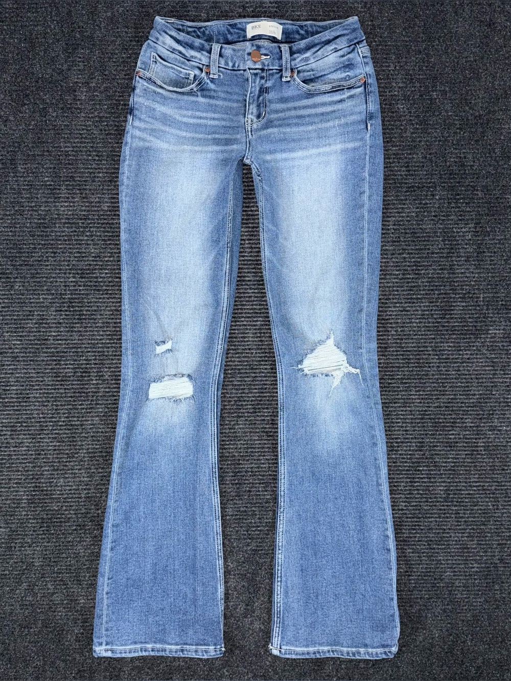 Buckle BKE Stella Slim Fit Low Rise Bootcut Stretch Jeans 27x33.5 LONG ABK8608L